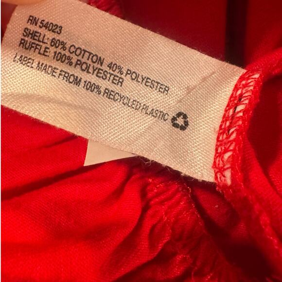 Baby Gap Toddler Girl 3T Holiday Red Long Sleeve Dress - Picture 3 of 5